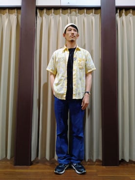 「SCHIATTI（スキャッテ）のアイテム」を使った、いっぺーさん（メンズ・173cm）の春コーディネート