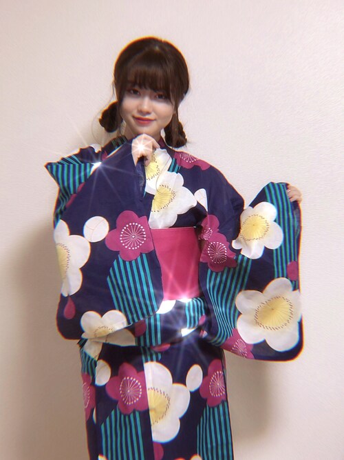 Sakura 振袖modeの浴衣を使ったコーディネート Wear