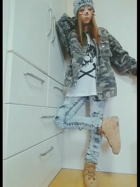 迷彩ジャケット のレディース人気ファッションコーディネート Wear