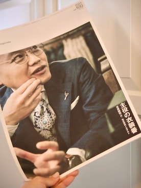 「アイテム（テーラードジャケット）」を使った、日本唯一の経営者専門仕立て屋「イルサルト」末廣徳司さん（メンズ・170cm・40代）の冬コーディネート