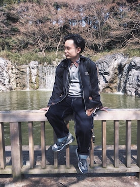 「IGNIO（イグニオ）のアイテム」を使った、Shun Kamaさん（メンズ・159cm）の春コーディネート