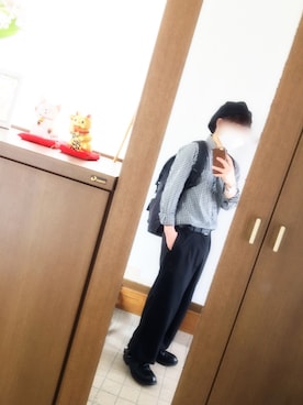 「aveil（アベイル）のアイテム」を使った、金の招き猫さん（メンズ・160cm）の春コーディネート