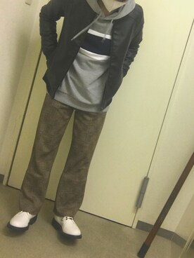 金の招き猫さん（メンズ・160cm）の冬コーディネート