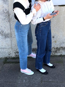 「one after another NICE CLAUP（ワンアフターアナザーナイスクラップ）のアイテム（アンサンブル）」を使った、と 。さん（レディース・163cm）の春コーディネート