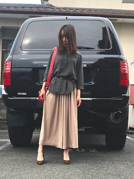 「ランクル」｜yuu&maaさん（レディース・160cm）の春コーディネート