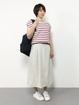 三由佳奈さん（レディース・160cm）の夏コーディネート