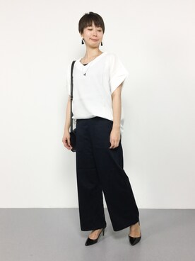 三由佳奈さん（レディース・160cm）の夏コーディネート