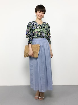 三由佳奈さん（レディース・160cm）の夏コーディネート