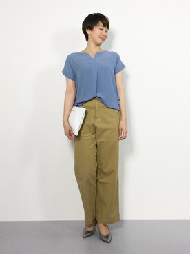 三由佳奈さん（レディース・160cm）の夏コーディネート