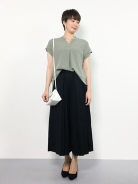 三由佳奈さん（レディース・160cm）の夏コーディネート