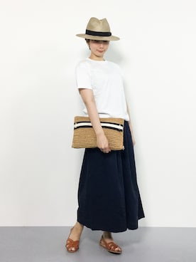 三由佳奈さん（レディース・160cm）の夏コーディネート