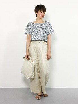 三由佳奈さん（レディース・160cm）の夏コーディネート