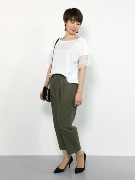 三由佳奈さん（レディース・160cm）の夏コーディネート