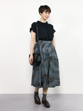 三由佳奈さん（レディース・160cm）の夏コーディネート