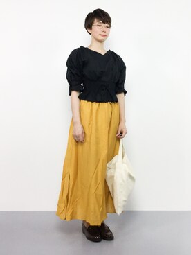 三由佳奈さん（レディース・160cm）の夏コーディネート