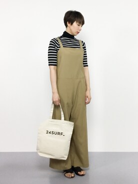 三由佳奈さん（レディース・160cm）の夏コーディネート