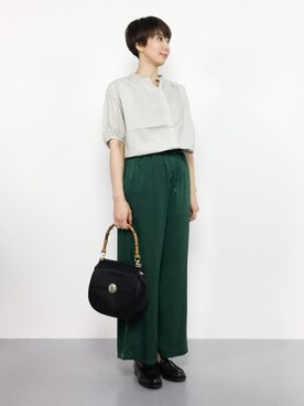 三由佳奈さん（レディース・160cm）の夏コーディネート