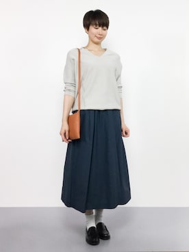 三由佳奈さん（レディース・160cm）の夏コーディネート