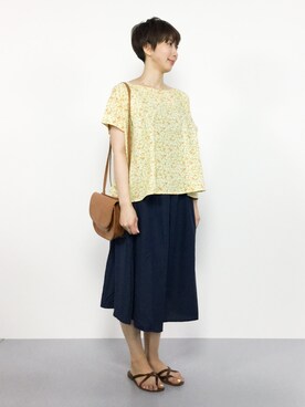 三由佳奈さん（レディース・160cm）の夏コーディネート