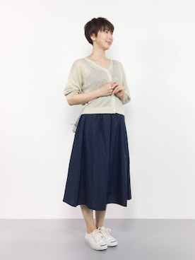 三由佳奈さん（レディース・160cm）の夏コーディネート