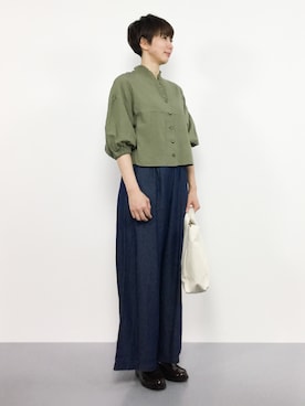 三由佳奈さん（レディース・160cm）の夏コーディネート