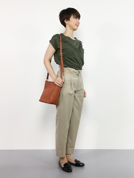 三由佳奈さん（レディース・160cm）の夏コーディネート