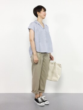 三由佳奈さん(レディース・160cm)の夏コーディネート