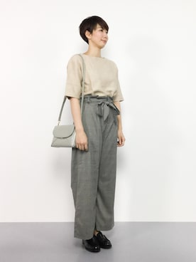 三由佳奈さん（レディース・160cm）の夏コーディネート