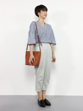 三由佳奈さん（レディース・160cm）の夏コーディネート