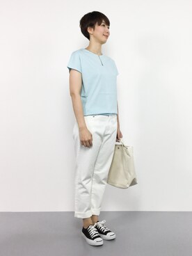 三由佳奈さん（レディース・160cm）の夏コーディネート