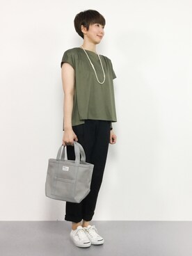 三由佳奈さん（レディース・160cm）の夏コーディネート