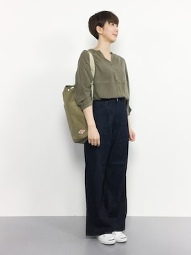 三由佳奈さん（レディース・160cm）の夏コーディネート