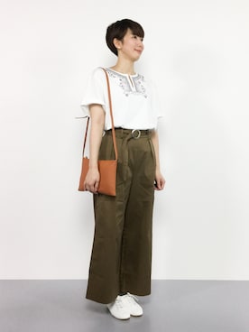 三由佳奈さん（レディース・160cm）の夏コーディネート