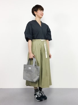 三由佳奈さん(レディース・160cm)の夏コーディネート