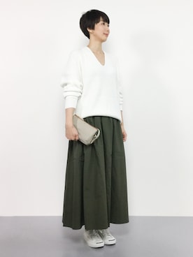 三由佳奈さん（レディース・160cm）の夏コーディネート