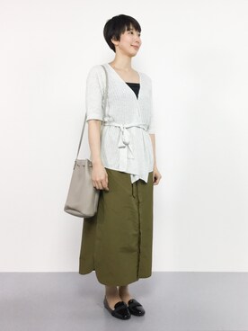 三由佳奈さん（レディース・160cm）の夏コーディネート