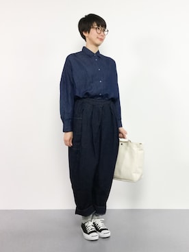 三由佳奈さん（レディース・160cm）の夏コーディネート