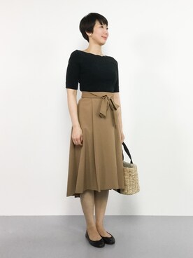 三由佳奈さん（レディース・160cm）の夏コーディネート