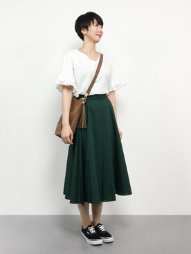 三由佳奈さん(レディース・160cm)の夏コーディネート