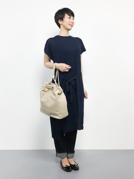 三由佳奈さん（レディース・160cm）の秋コーディネート