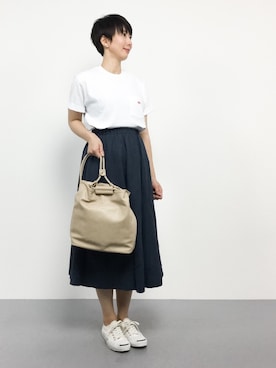 三由佳奈さん（レディース・160cm）の夏コーディネート