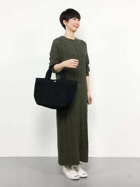 三由佳奈さん（レディース・160cm）の秋コーディネート