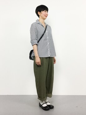 三由佳奈さん（レディース・160cm）の秋コーディネート