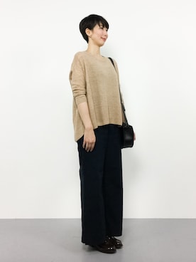 三由佳奈さん（レディース・160cm）の秋コーディネート