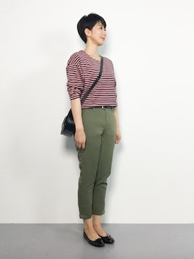 三由佳奈さん（レディース・160cm）の秋コーディネート