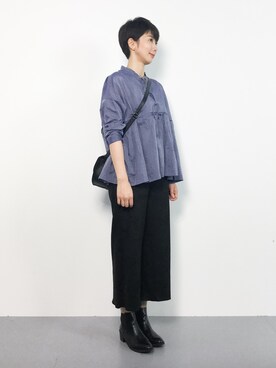 三由佳奈さん(レディース・160cm)の秋コーディネート