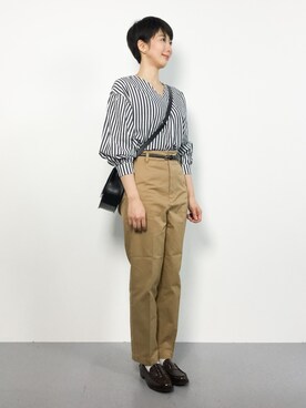 三由佳奈さん（レディース・160cm）の秋コーディネート