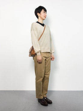 三由佳奈さん（レディース・160cm）の秋コーディネート