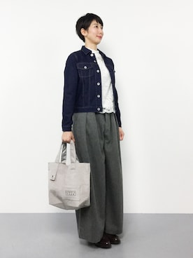 三由佳奈さん（レディース・160cm）の秋コーディネート