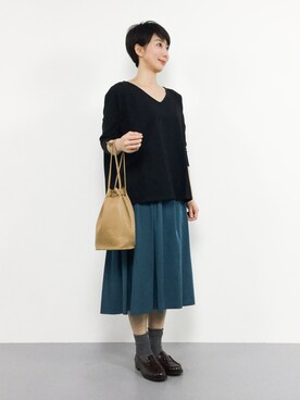 三由佳奈さんの「【WEB限定】リバーシブルスカート772011」を使ったコーディネート